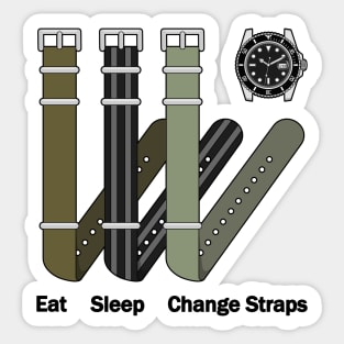 Eat - Sleep - Chang Straps Sticker